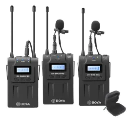 Microfone de Lapela Boya BY wm8 pro k2 preto